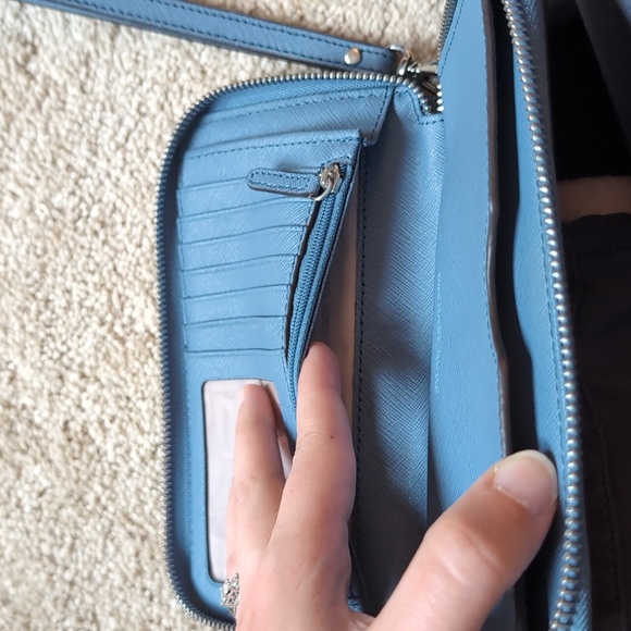 Michael Kors Blue Wristlet Wallet - Picture 3 of 6